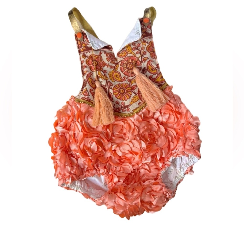 Liboosha Handmade Barto Romper. Size 2/3. HTF. Great Condition